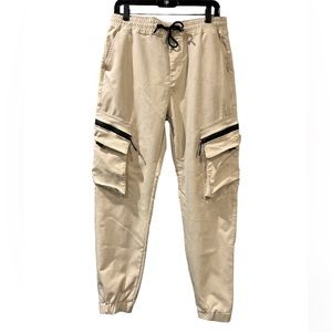 Mens nylon cargo pants XL